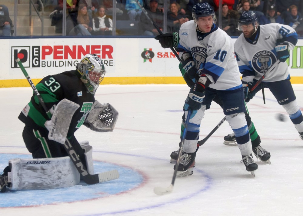 The Steinbach Pistons fell to the Portage Terriers despite a game five win on home ice March 29. (Cassidy Dankochik The Carillon)
