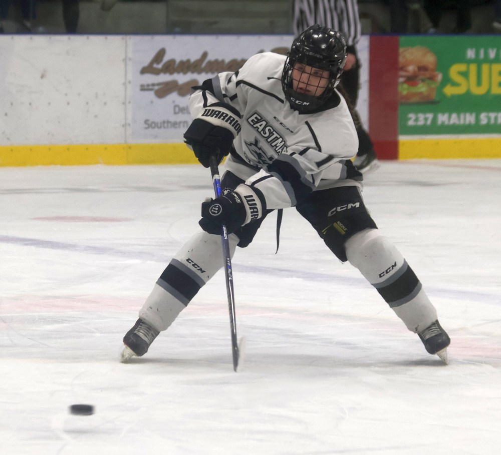 The Eastman Selects won a winner-takes-all game five against the Winnipeg Avros March 29. (Cassidy Dankochik The Carillon)