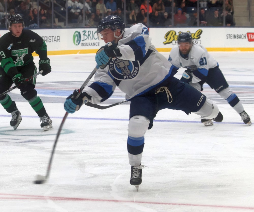 The Steinbach Pistons fell to the Portage Terriers despite a game five win on home ice March 29. (Cassidy Dankochik The Carillon)