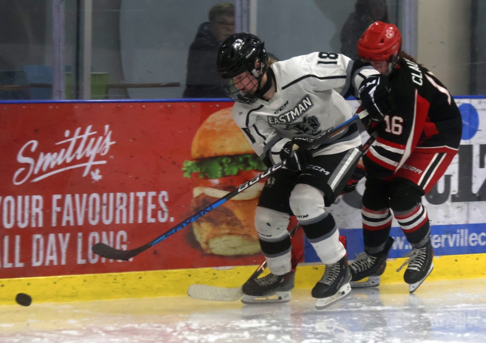The Eastman Selects won a winner-takes-all game five against the Winnipeg Avros March 29. (Cassidy Dankochik The Carillon)