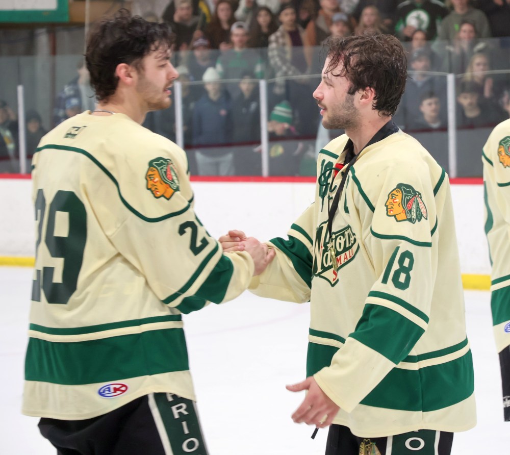 St Malo won back-to-back CRJHL championships, coming back from a 3-2 series deficit against Beausejour. (Cassidy Dankochik The Carillon)
