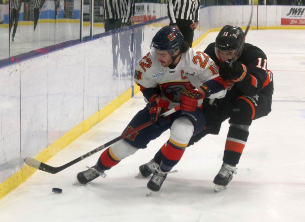 The Niverville Nighthawks lost their first round series to the Winkler Flyers 4-2. (Cassidy Dankochik The Carillon)