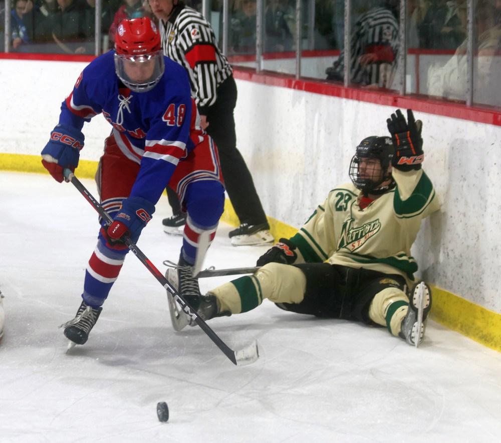 St Malo won back-to-back CRJHL championships, coming back from a 3-2 series deficit against Beausejour. (Cassidy Dankochik The Carillon)