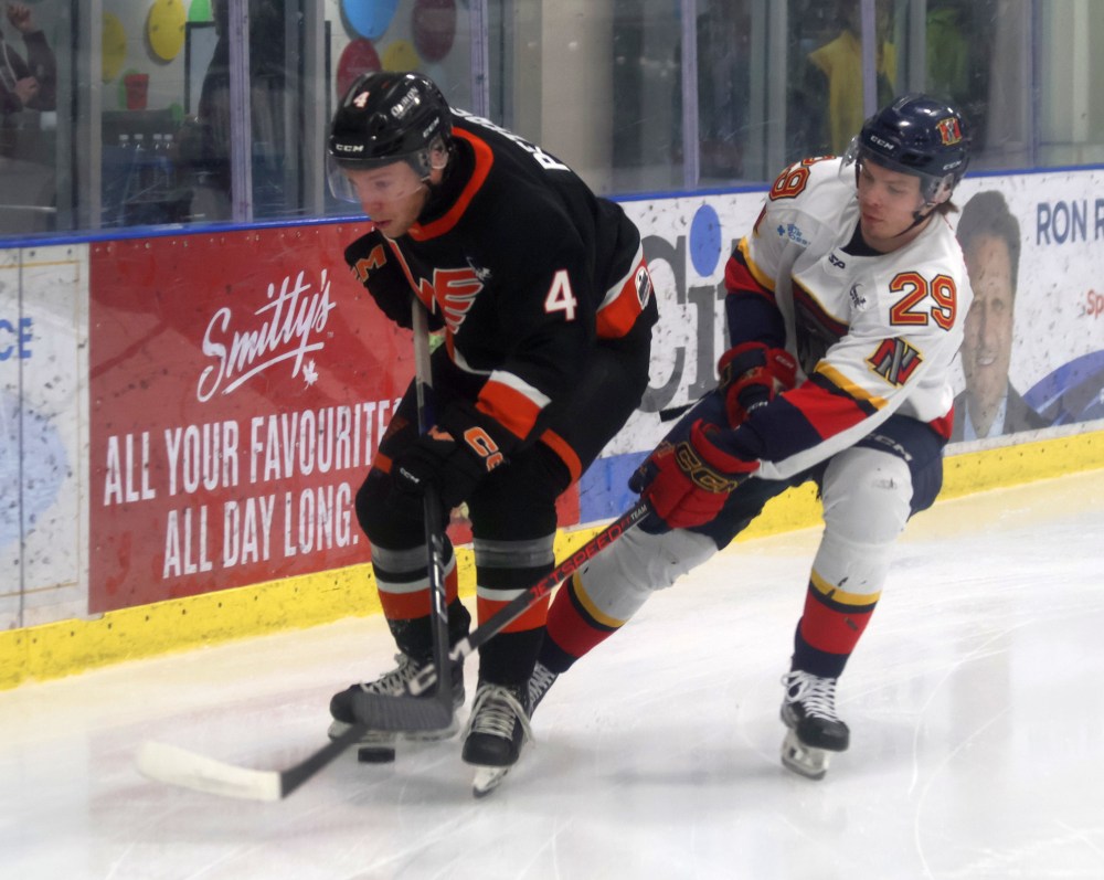 The Niverville Nighthawks lost their first round series to the Winkler Flyers 4-2. (Cassidy Dankochik The Carillon)