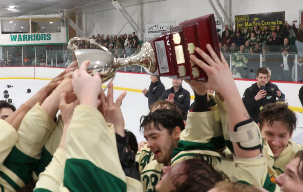 St Malo won back-to-back CRJHL championships, coming back from a 3-2 series deficit against Beausejour. (Cassidy Dankochik The Carillon)