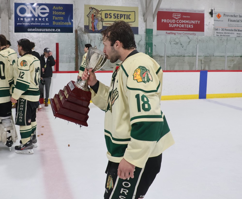 St Malo won back-to-back CRJHL championships, coming back from a 3-2 series deficit against Beausejour. (Cassidy Dankochik The Carillon)