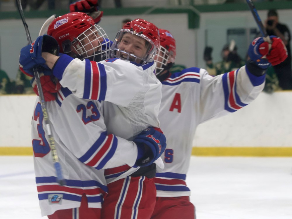 St Malo won back-to-back CRJHL championships, coming back from a 3-2 series deficit against Beausejour. (Cassidy Dankochik The Carillon)