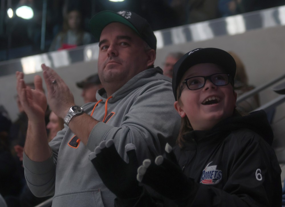 The Steinbach Pistons fell to the Portage Terriers despite a game five win on home ice March 29. (Cassidy Dankochik The Carillon)