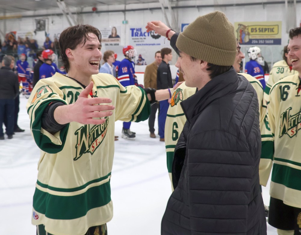 St Malo won back-to-back CRJHL championships, coming back from a 3-2 series deficit against Beausejour. (Cassidy Dankochik The Carillon)