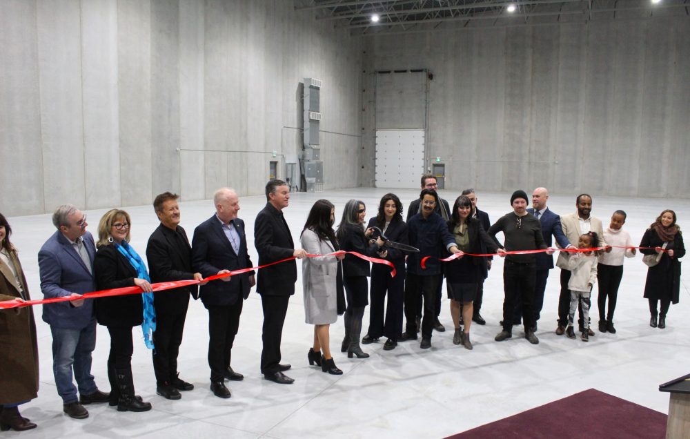 CHRIS GAREAU THE CARILLON
The ribbon is cut at Jette Studios in Niverville.