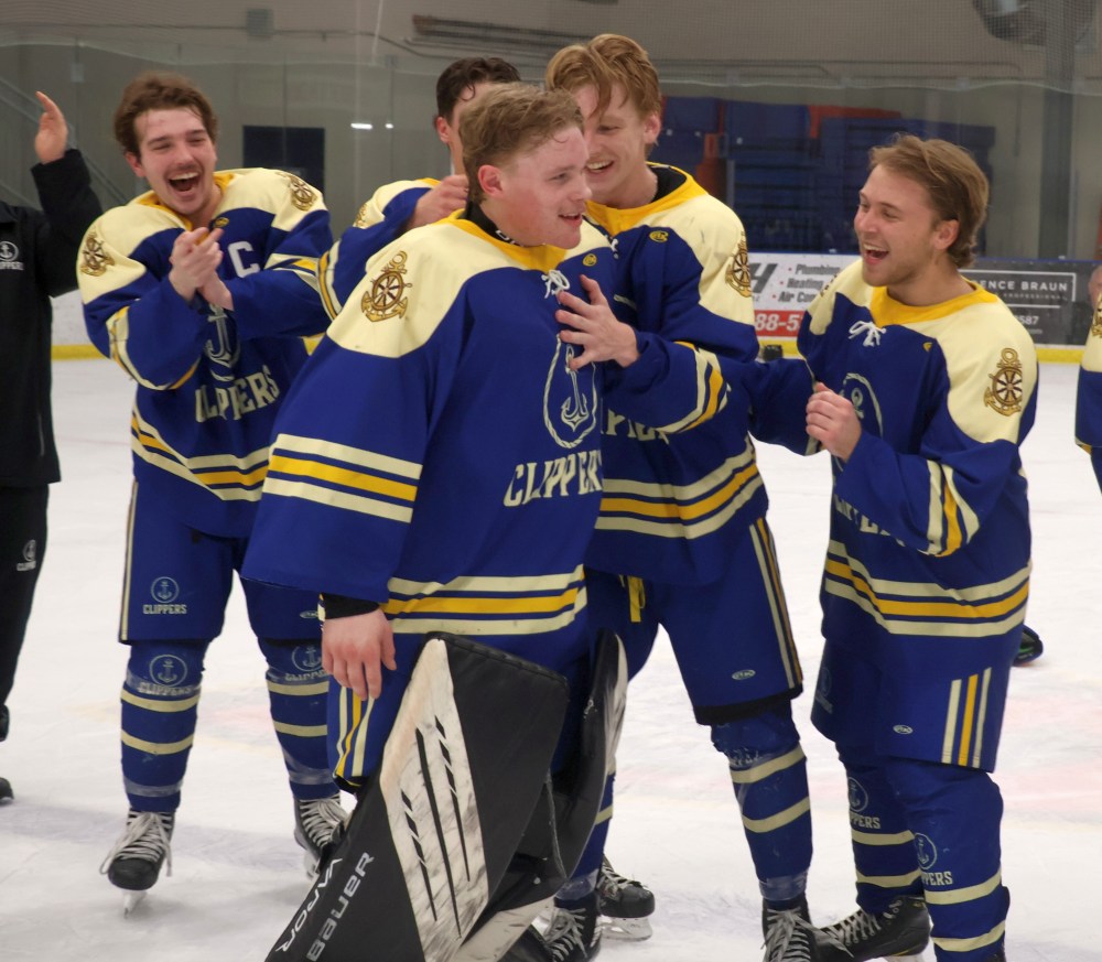The Niverville Clippers captured their first HTJHL championship since 1994 with a game six win on home ice March 26. (Cassidy Dankochik The Carillon)