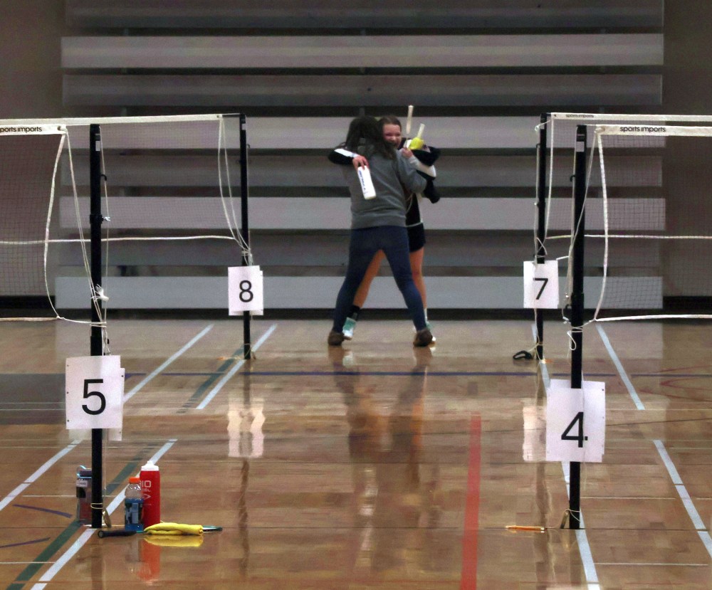 College Regional Gabrielle-Roy won both the varsity and junior varsity Zone 13 badminton banners. The championships were hosted in Niverville April 22, with players from multiple schools advancing to provincials, which will be hosted in Winnipeg May 1-3. (Cassidy Dankochik The Carillon)