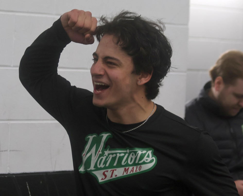 St Malo won back-to-back CRJHL championships, coming back from a 3-2 series deficit against Beausejour. (Cassidy Dankochik The Carillon)