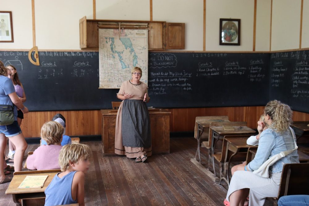 MENNONITE HERITAGE VILLAGE
School time in the Barkfield School at MHV.
