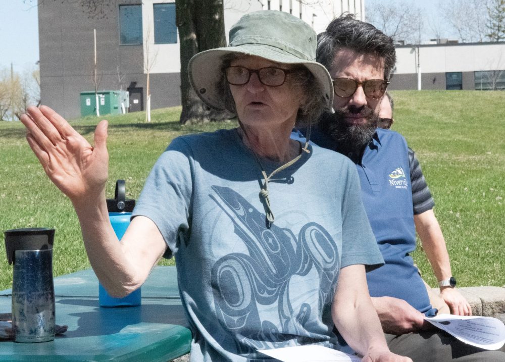 SVJETLANA MLINAREVIC THE CARILLON
Board members and the general public turned out for the Crow Wing Trail AGM on May 3, 2025, at Providence University College and Theological Seminary. Here president Dolores Braun discusses the direction of the trail to the audience.