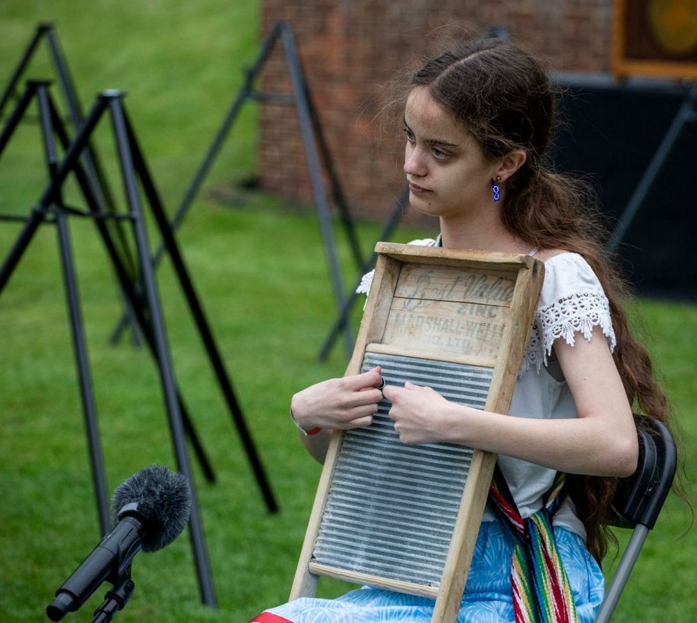 FACEBOOK GILLES CREVIER
Sara Crevier performs during at the Groesbeek War Cemetery on VE Day in the Netherlands.