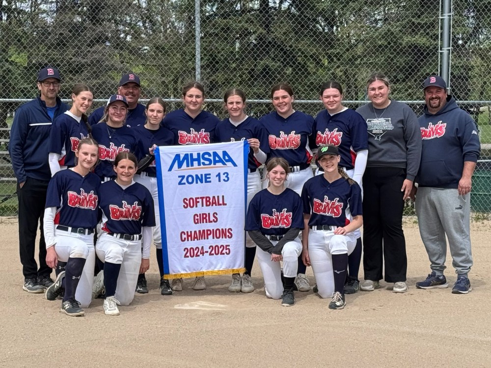 Submitted (Back row left to right) Joel Maynard, Pat Tétrault, (Middle row left to right) Chloé Carrière, Émilie Nadeau, Sarah Gauthier, Brynn Maynard, Pascale Kihn, Annabelle Tétrault, Kaylie Tétrault, Dominique Tétrault, Al Beauchamp, (Front row left to right) Joelle Normandeau, Lola Kihn, Jaymee Poiron-Harel, and Émilie Carrière with the championship banner.