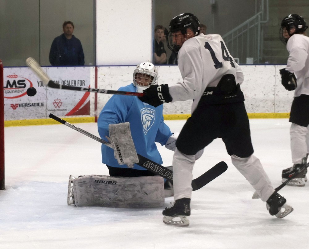 The Niverville Nighthawks held their annual Spring ID camp during the last weekend of April. (Cassidy Dankochik The Carillon)