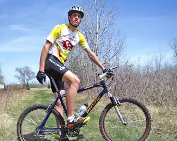 Carillon Archives 

Steinbach’s Greg Penner, who rides 400 to 600 kilometres a week during training, is the top ranked bike racer in Manitoba.
