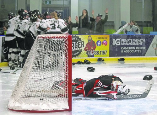 Cassidy Dankochik The Carillon

The Eastman Selects victory over the Winnipeg Avros in double-overtime to claim the U18 AAA Manitoba championship in a winner-takes-all game was a highlight of my hockey season, and it featured a striking photograph to cap off a memorable series.