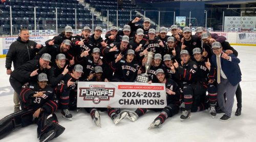 The NorMan Blizzard won the 2025 Turnbull Cup thanks to a triple-overtime goal in game seven of the MJHL finals. (NorMan Blizzard)