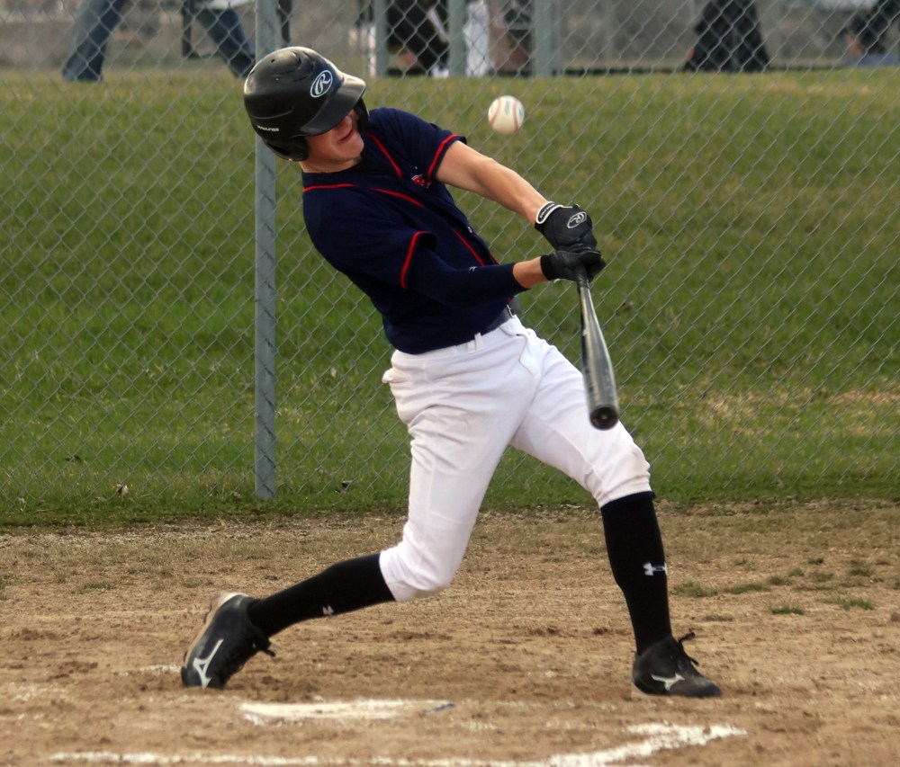 The high school baseball season began in Mitchell May 1. (Cassidy Dankochik The Carillon)