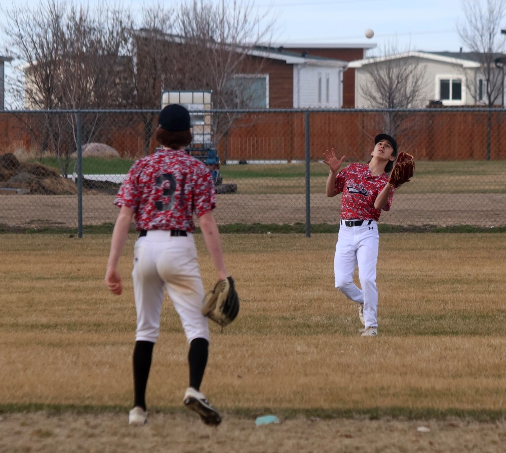 The high school baseball season began in Mitchell May 1. (Cassidy Dankochik The Carillon)