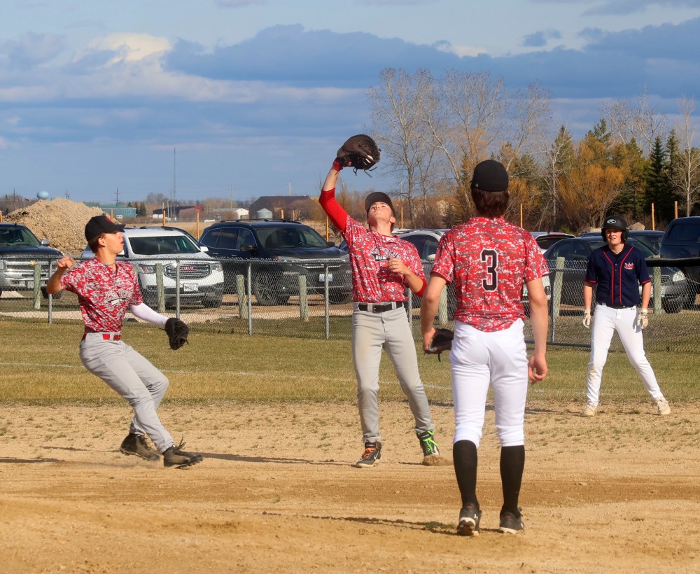 The high school baseball season began in Mitchell May 1. (Cassidy Dankochik The Carillon)