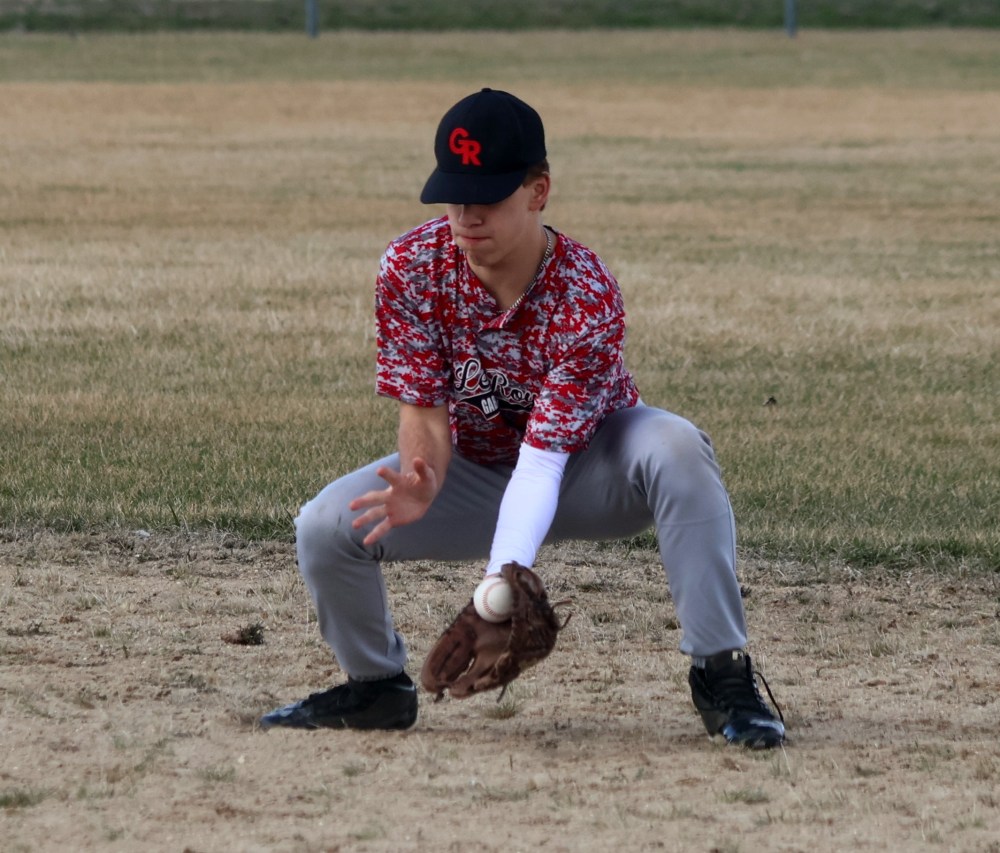 The high school baseball season began in Mitchell May 1. (Cassidy Dankochik The Carillon)