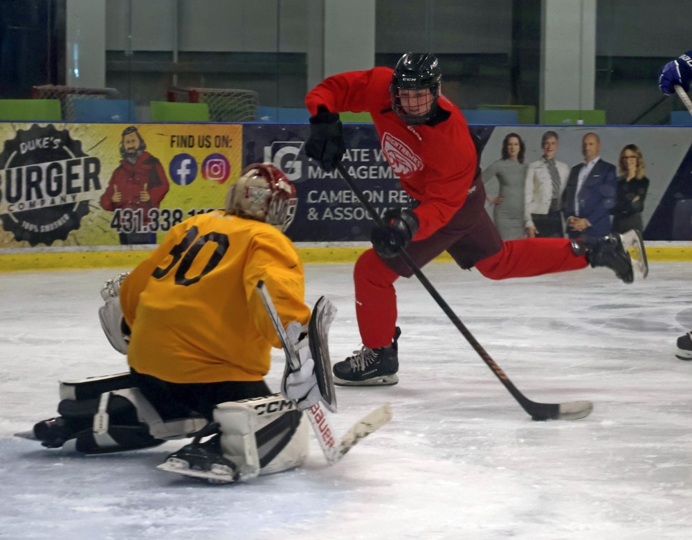 The Niverville Nighthawks held their annual Spring ID camp during the last weekend of April. (Cassidy Dankochik The Carillon)