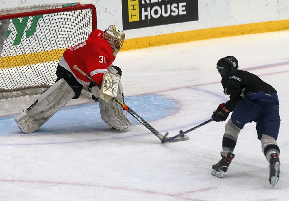 Rec Hockey games took place during Winnipeg Jets watch parties at the Southeast Event Centre. (Cassidy Dankochik The Carillon)