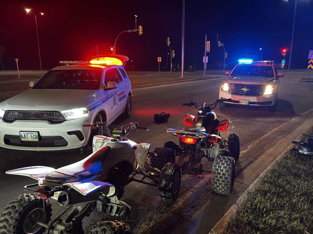 RCMP HANDOUT
Police stopped and fined several people operating off road vehicles in Steinbach.