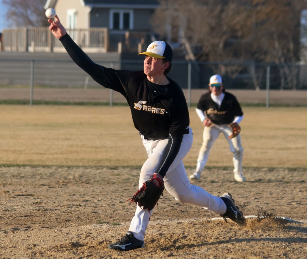 The high school baseball season began in Mitchell May 1. (Cassidy Dankochik The Carillon)