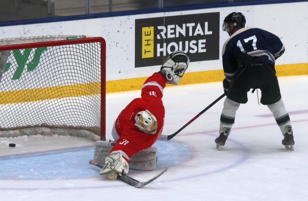 Rec Hockey games took place during Winnipeg Jets watch parties at the Southeast Event Centre. (Cassidy Dankochik The Carillon)