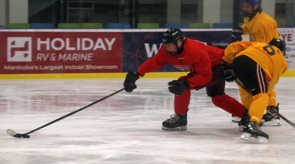 The Niverville Nighthawks held their annual Spring ID camp during the last weekend of April. (Cassidy Dankochik The Carillon)