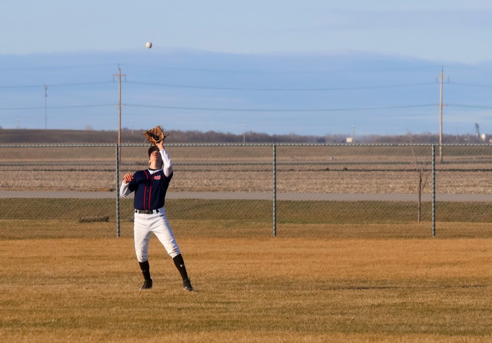 The high school baseball season began in Mitchell May 1. (Cassidy Dankochik The Carillon)