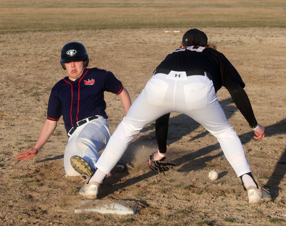The high school baseball season began in Mitchell May 1. (Cassidy Dankochik The Carillon)
