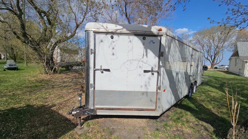 RCMP HANDOUT
This trailer, found with other stolen items at a property in Wheatland, was stolen from the Steinbach area.