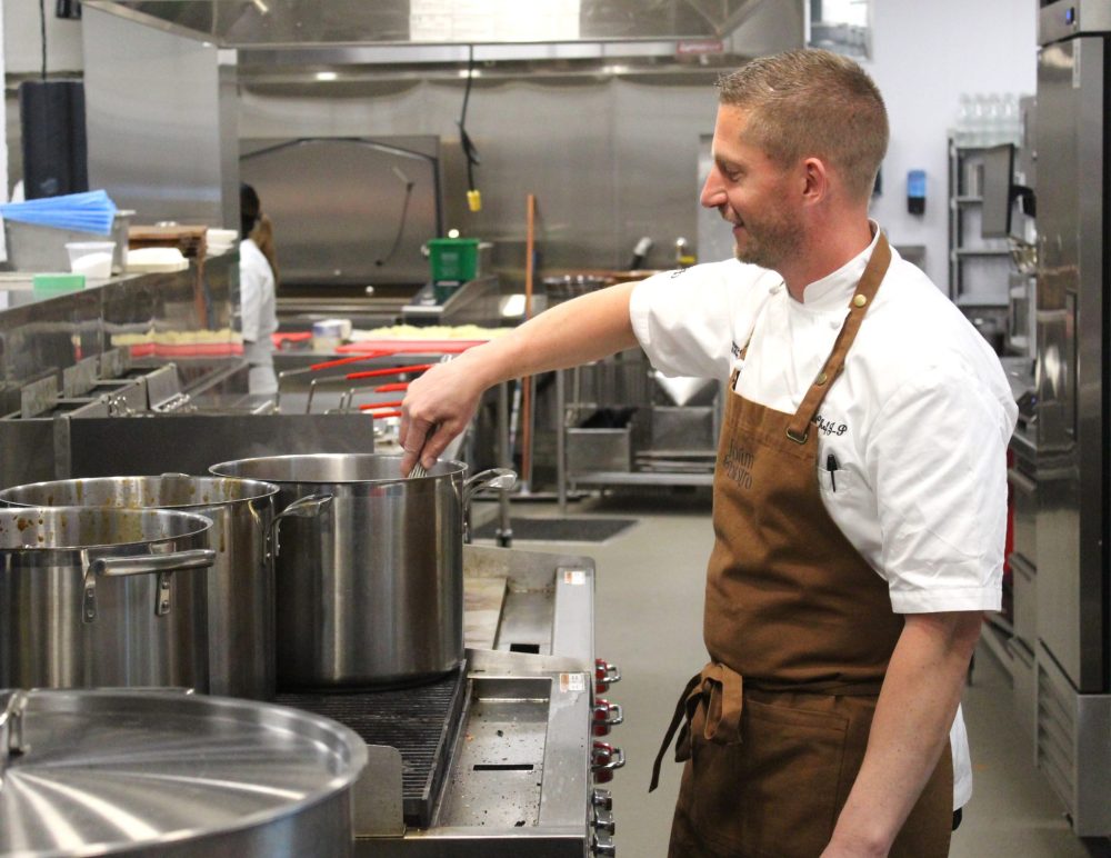 CHRIS GAREAU THE CARILLON
Southeast Event Centre and HyLife corporate Chef JP Charpentier gets cooking in the kitchen he helped design ahead of Taste of Steinbach.
