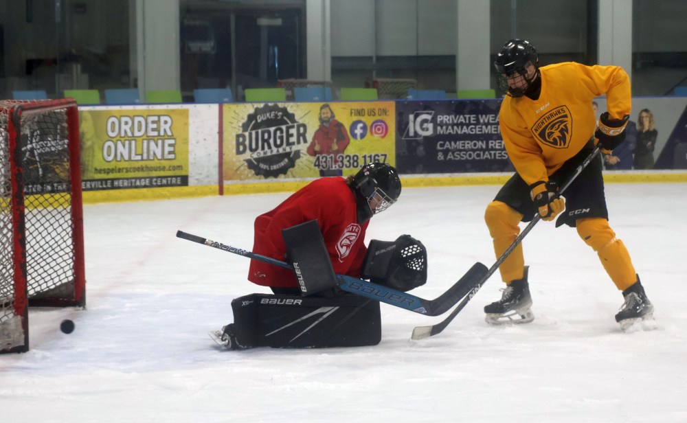 The Niverville Nighthawks held their annual Spring ID camp during the last weekend of April. (Cassidy Dankochik The Carillon)