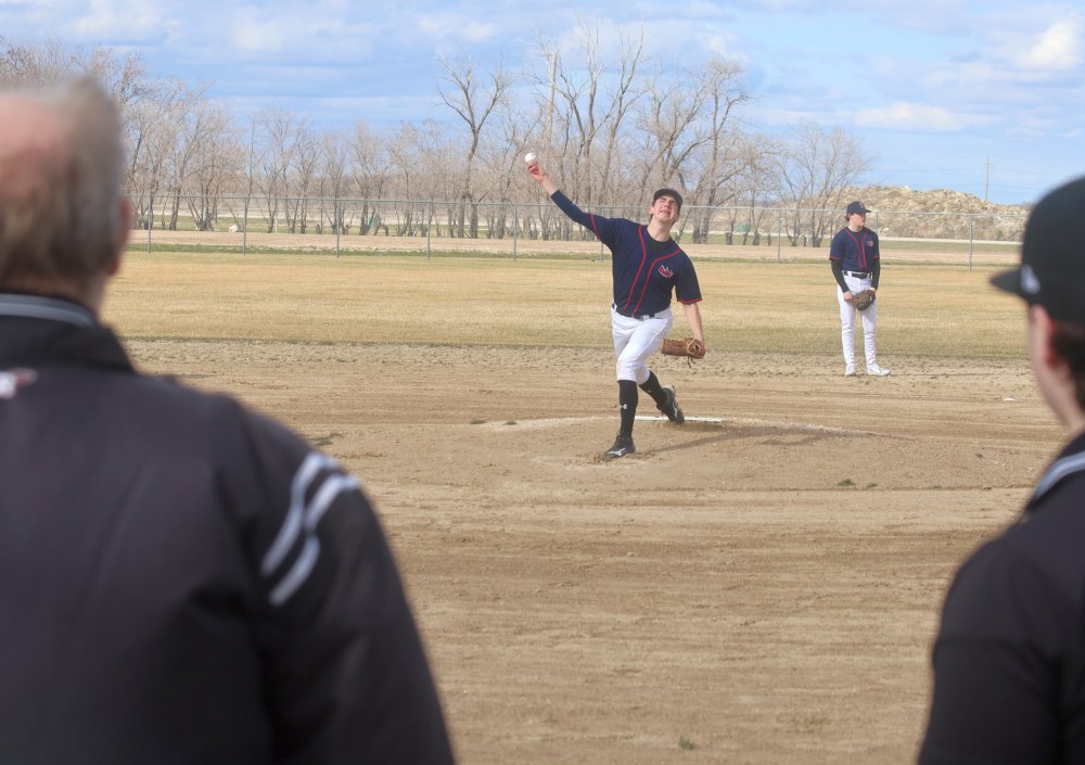 The high school baseball season began in Mitchell May 1. (Cassidy Dankochik The Carillon)