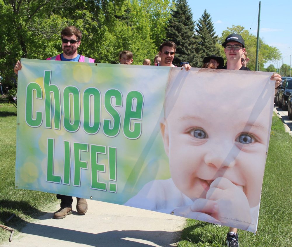 CHRIS GAREAU THE CARILLON
An estimated 900 people were at K.R. Barkman Park in Steinbach for Life Culture's Walk for Life May 25.