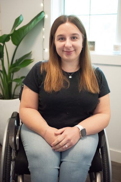 SVJETLANA MLINAREVIC THE CARILLON 

La Coulee resident Meagan Pedneault has been named one of three ambassadors for Manitoba Possible. She has a rare genetic condition that makes her bones brittle and prone to breaking.
