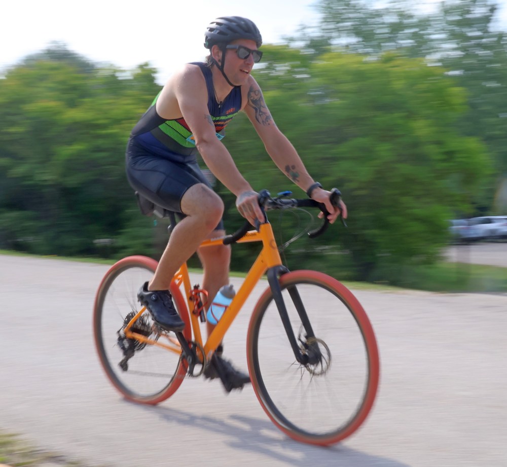 The annual St Malo Triathlon was held June 21 in the provincial park. (Cassidy Dankochik The Carillon)