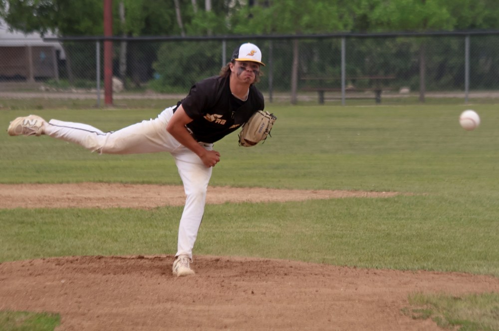 Action from the MHSAA baseball championships in Stonewall. (Cassidy Dankochik The Carillon)