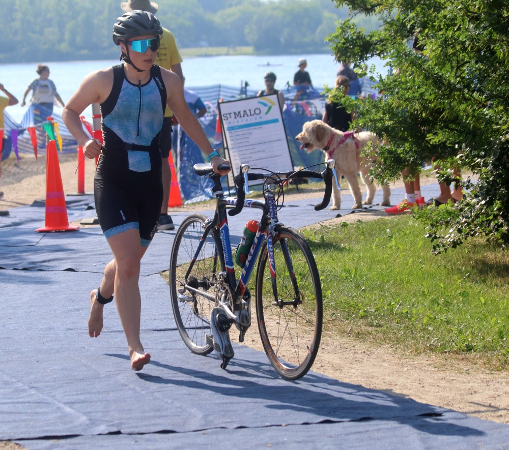 The annual St Malo Triathlon was held June 21 in the provincial park. (Cassidy Dankochik The Carillon)