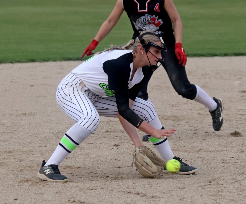 The U17 AAA Wildcats picked up back to back wins over the Smitty's Terminators during a doubleheader hosted in Friedensfeld June 18. (Cassidy Dankochik The Carillon)