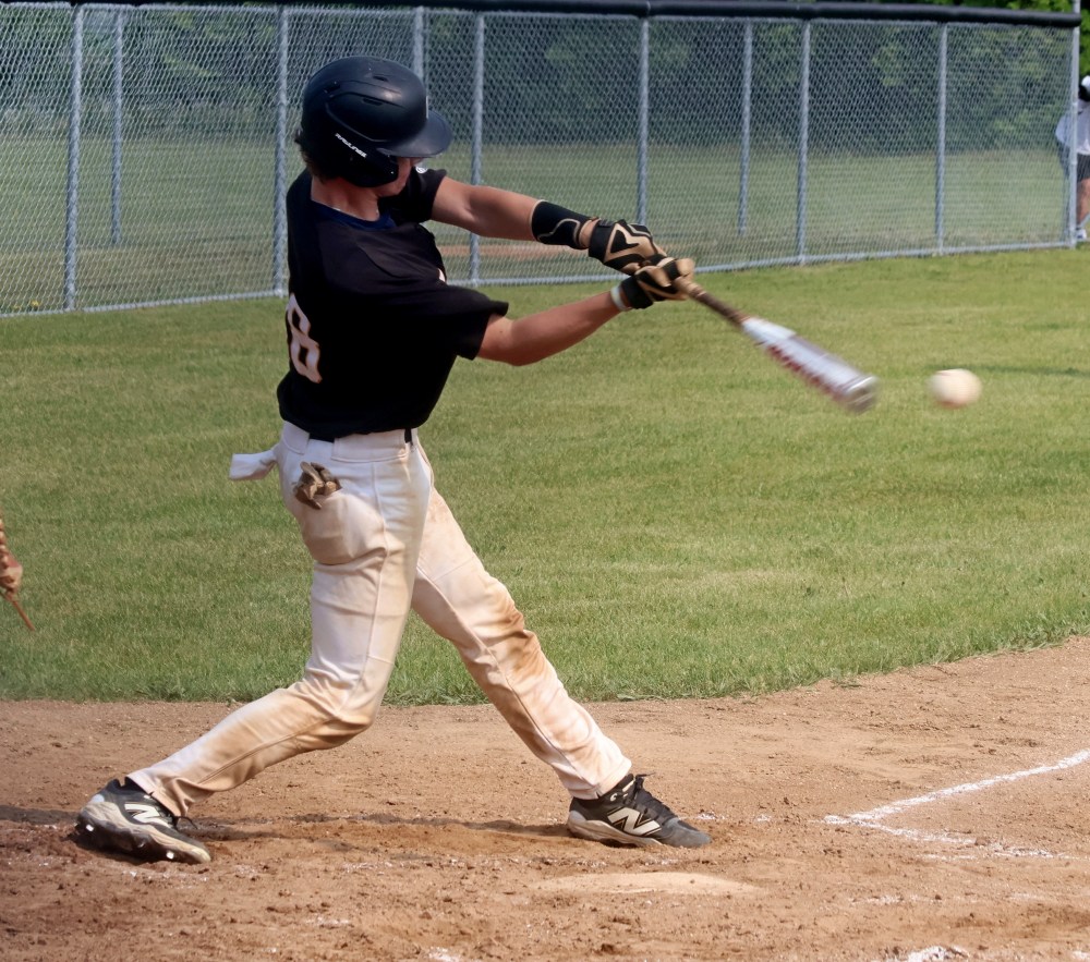 Action from the MHSAA baseball championships in Stonewall. (Cassidy Dankochik The Carillon)