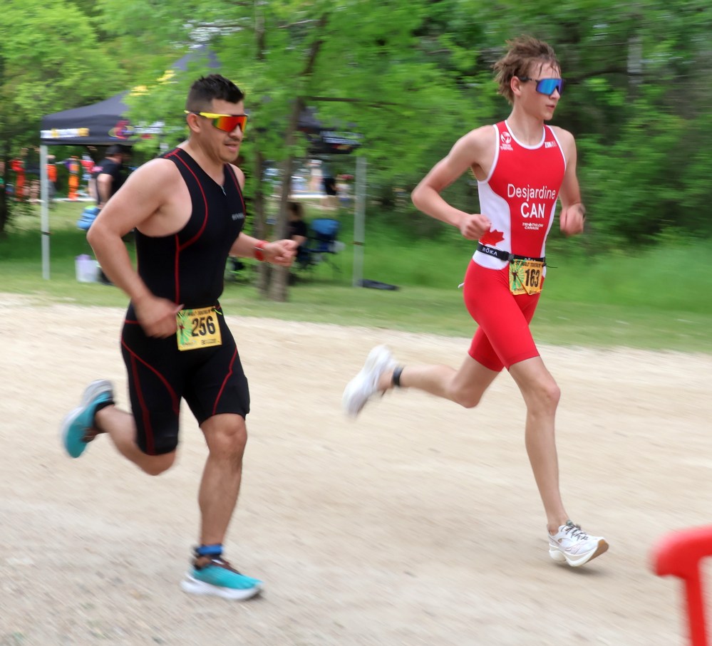 The annual St Malo Triathlon was held June 21 in the provincial park. (Cassidy Dankochik The Carillon)