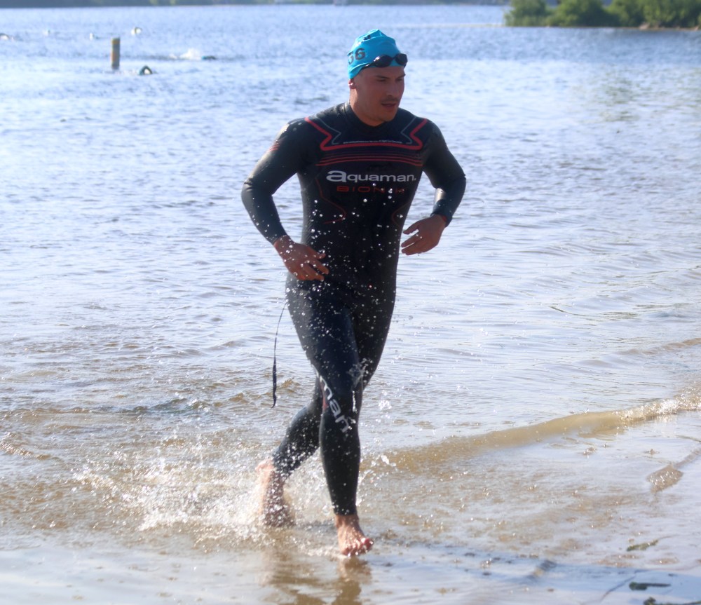 The annual St Malo Triathlon was held June 21 in the provincial park. (Cassidy Dankochik The Carillon)